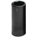 Sk Professional Tools 1/2 in Drive Impact Socket Deep Socket, Black Phosphate 34230