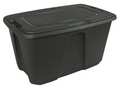 Homz Storage Tote, Gray, Polypropylene, 38 1/8 in L, 24 in W, 18 1/2 in H, 49 gal Volume Capacity 6550GRMCH.04