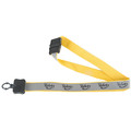 Quality Resource Group Lanyard, 16 in, Gray, Yellow, Black 23GLYSE