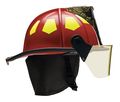Bullard Fire Helmet, Red, Fiberglass UM6RD