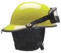 Bullard Fire Helmet, Lime-Yellow, Thermoplastic PXSLYGIZ2