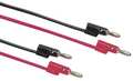 Pomona Electronics BANANA PLUG PATCH CORD, STACKABLE, RED B-24-2