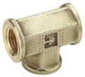 Parker Brass Dryseal Pipe Fitting, FNPT x FNPT, 1/4" Pipe Size 1203P-4