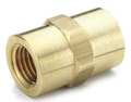 Parker Brass Dryseal Pipe Fitting, FNPT x FNPT, 1/8" Pipe Size 207P-2