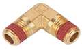 Parker Brass Male Elbow, 90 Degrees, MNPT, 3/8" Pipe Size VS1204P-6
