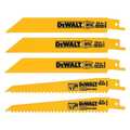 Dewalt 5 Piece Bi-Metal Reciprocating Saw Blade Set DW4857