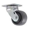 Cc Nylex Swivel Plate Caster, CC Nylex, Gray, 4" CDP-Z-194