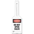 Idesco Safety Do not Open Valve Loop Safety Tag, PK10 KML303A