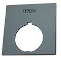 Eaton Legend Plate, Square, Open, Black HT8SP26