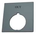 Eaton Legend Plate, Square, Out, Black HT8SP27