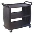 Zoro Select Large Bussing and Transport Cart, Black CC224303