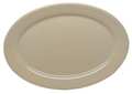 Carlisle Foodservice Oval Platter, 12 x 8-1/2, Tan, PK24 43560GR25