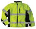 Kishigo Jacket, Windbreaker, Class 3, Lime, 4XL WB100-4X