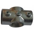 Zoro Select Structural Fitting, Cross-E, Aluminum, 1.5 in Pipe Size 4UJ31