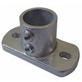 Zoro Select Structural Fitting, Rectangular-Base Flange, Aluminum, 1 in Pipe Size 2ZJ71