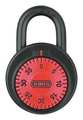 Abus Combination Padlock, Front, Red 78/50 KC Red