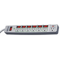 Tripp Lite Surge Protector Strip, 7 Outlet, Gray TLP76MSG