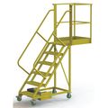 Tri-Arc 102 in H Steel Cantilever Rolling Ladder, 6 Steps, 300 lb Load Capacity UCU500630246