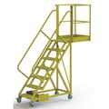 Tri-Arc 112 in H Steel Cantilever Rolling Ladder, 7 Steps UCU500730246