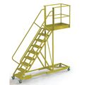 Tri-Arc 132 in H Steel Cantilever Rolling Ladder, 9 Steps, 300 lb Load Capacity UCS500940246