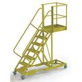 Tri-Arc 112 in H Steel Cantilever Rolling Ladder, 7 Steps UCS500730246