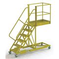 Tri-Arc 102 in H Steel Cantilever Rolling Ladder, 6 Steps, 300 lb Load Capacity UCS500640246