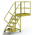 Tri-Arc 92 in H Steel Cantilever Rolling Ladder, 5 Steps, 300 lb Load Capacity UCU500540242