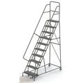 Tri-Arc 136 in H Steel Rolling Ladder, 10 Steps, 450 lb Load Capacity KDSR110246