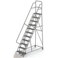 Tri-Arc 146 in H Steel Rolling Ladder, 11 Steps KDSR111246
