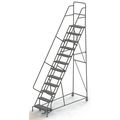 Tri-Arc 156 in H Steel Rolling Ladder, 12 Steps KDSR112242