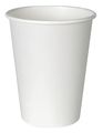 Zoro Select Disposable Hot cup 8 oz. White, Paper, Pk1000 2338W