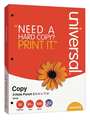 Universal Multi Paper, 8-1/2 x 11 In, White, PK5000 UNV28230