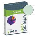 Universal One Colored Paper, 8-1/2 x 11 In, Green, PK500 UNV11203