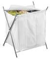 Honey-Can-Do Folding Hamper w/Cover, 3-Compartment HMP-01236