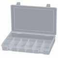 Durham Mfg Compartment Box with 13 compartments, Plastic, 1-3/4" H x 10-13/16 in W SP13-CLEAR