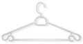 Honey-Can-Do Swivel Hanger, White, Plastic, PK5 HNG-01362