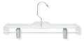 Honey-Can-Do Skirt and Pant Hanger, Clear, Plastic, PK2 HNG-01180