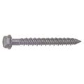 Red Head Tapcon Masonry Screw, 1/4" Dia., Hex, 3 1/4 in L, 410 Stainless Steel Silver Climashield, 100 PK 3371907