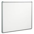 Mooreco 48"x96" Magnetic Steel Whiteboard, Gloss 219PH