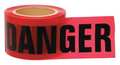 Zoro Select Barricade Tape, Red/Black, 200 ft x 3 In 91200