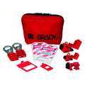 Brady Portable Lockout Kit, Red, Electrical, 8 105966