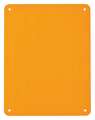 Brady Blank Sign, 10-1/4"W, 7-5/8"H, No Text, Plastic, 10PK, Sign Background Color: Yellow 13625
