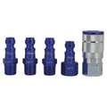 Milton Automotive Blue Coupler/Plug Kit, 5 pcs. S-305TKIT