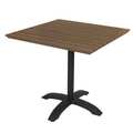 Kfi Pedestal Table, 32" W X 30" H, Mocha TSY32S1900MA