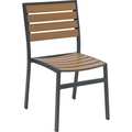 Kfi Eveleen Outdoor Chair, Armless, Mocha 5600-MA