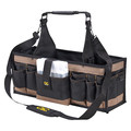 Clc Work Gear Bag/Tote, Tool Tote, Black, Polyester, 42 Pockets 1530