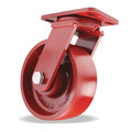 Hamilton Spinfinity Maintenance-Free Kingpinless ZFFM Series Swivel Caster, 8" x 3" Cast Iron Metal Wheel S-ZFFM-83MB