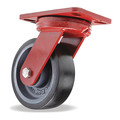 Hamilton Kingpinless Swivel Caster, 6" x 2" Duralast XC (70D) Wheel, 3/4" Sealed Precision Ball Bearings S-ZFHS-6DB70