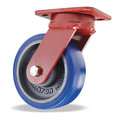 Hamilton Kingpinless Swivel Caster, 6" x 2" Ergo-Glide Wheel (80A), 1/2" Sealed Precision Ball Bearings S-ZFWH-6SPB-4SL