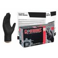 Gloveworks Hd Disposable Gloves, 6.00 mil Palm, Nitrile, XL, 1000 PK, Black GWBN48100CS